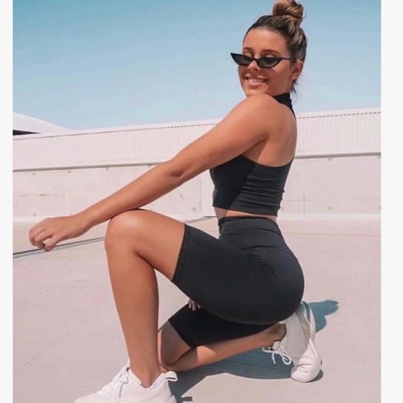 Women’s High Waisted Bike Shorts NIP - Picture 4 of 6